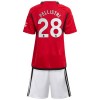 Original Trikotsatz Manchester United Pellistri 28 Heimtrikot 2023-24 Für Kinder